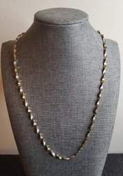 Beautiful Two-Tone Twisted Sterling Silver Necklace