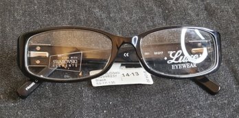 Luxe Eyewear Black Eyeglasses With Swarovski Elements
