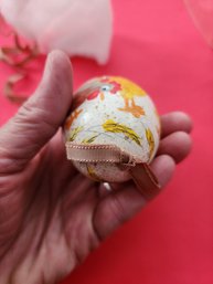 Vintage Austrian Hand Painted Duck Egg- Chicken Design