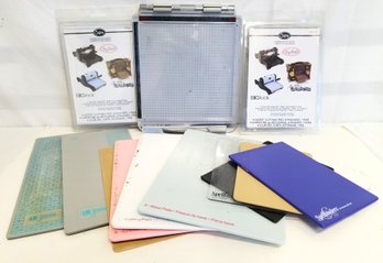 Lot Of Miscellaneous DIY Embossing Items: Sizzix, Spellbinders, Genius And Tim Holtz