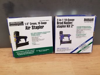 Central Pneumatic Contractor Series - Air Stapler And Brad Nailer - NEW