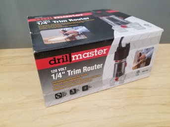 New Drill Master 1/4 In. 2.4 Amp Trim Router