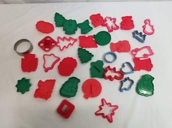 Vintage Plastic Christmas Cookie Cutters