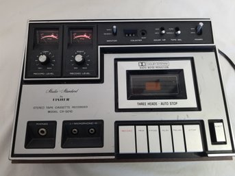 Fisher Stereo Tape Cassette Recorder Model Cr-5010