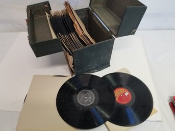 Antique 33 RPM Speed Vinyl Records