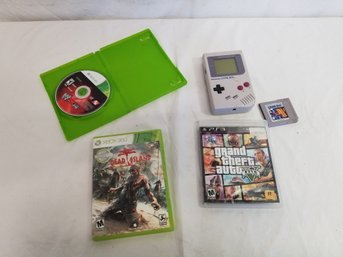 Vidio Game Lot With Game Boy Untested