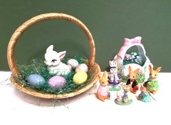 Adorable Selection Of Happy Easter Figurines And Ceramic Home Decor