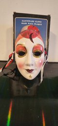 Ceramic Wall Hanging Clown Mask