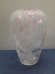 Spotted Clear Glass Vase