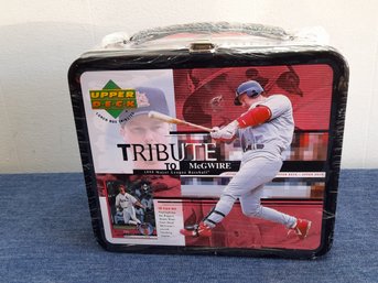 Upper Deck Tribute To McGuire Tin Lunchbox With Baseball Cards SEALED