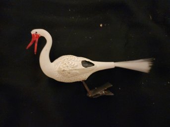 Antique Germany Crane Ornament