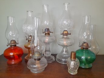 Vintage Oil Lamps Lot