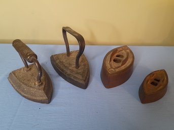 Vintage Irons Lot Of 4