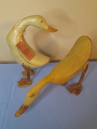 Pair Of Duck Sculptures