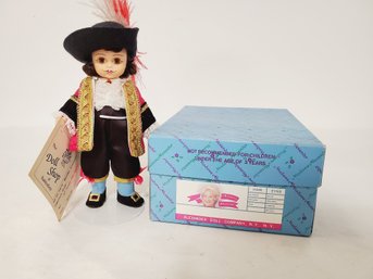 Vintage Madame Alexander Peter Pan Series Captain Hook Doll With Stand, Tags & Original Box