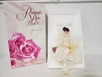 1995 Vintage Mattel BARBIE Romantic Rose Bride Doll In Box - Limited Edition 26088 - W/ COA