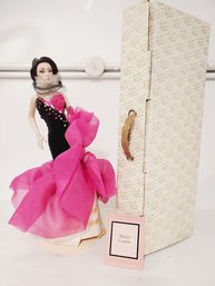 Vintage 1992 The Franklin Mint Heirloom Dolls - Mackie Couture By Bob Mackie Fushia Fantasy In Original Box