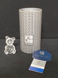 Vintage Retired Swarovski Lead Crystal - Large Bear - 7637 NR 75 Figurine With Box