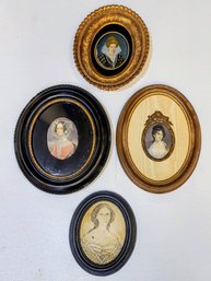 Grouping Of Miniature Framed Victorian Women