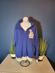 Vintage LA Dodgers 1/4 Zip Fleece Pullover