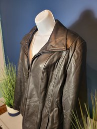 Taylor Marcs Leather Jacket.  Size L.  Pretty. - - - - - - - - - - - - - - - - --- - - - - - - ---Loc: S1 Box