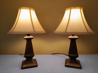 Pair Of Smaller Table Lamps