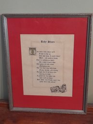 Baby Shoes Framed Quote Print