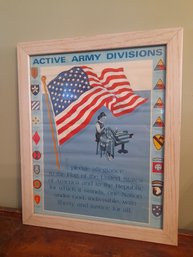 Active Army Division Framed Print