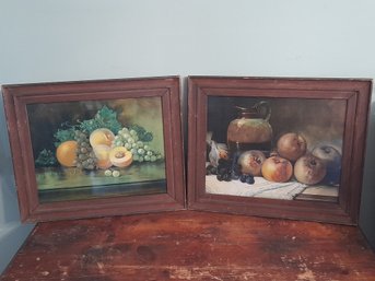 Pair Of Fruit Still Life Prints