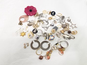 Mixed Lot Of Scrap Jewelry For Arts & Crafts  #2