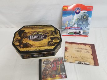 Centennial Edition Lionel Trains Trans-Con Set In Decorative Tin - CD Rom Game Set