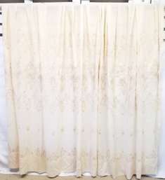 Vintage Large Window Drape Curtain Handmade