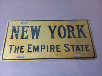 New York The Empire State License Plate