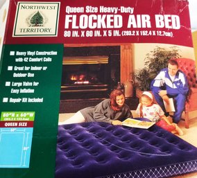 Northwest Territory Queen Size Heavy Duty Flocked Airbed -  Original Box