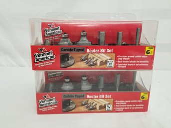 Vermont American Carbide Router Bit Sets New