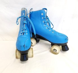 Women's Vintage Neon Blue Roller Skates Size EU 42 - US 10