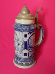 Gotterhalts Blue Pottery Beer Stein