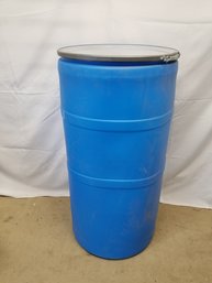 57 Gallon Blue Heavy Plastic Drum