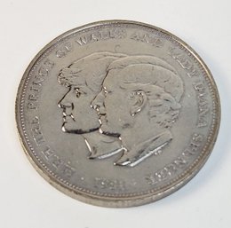 1981 Uncirculated Lady Diana And Charles Wedding Coin