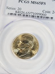 Silver ...1945-D PCGS Jefferson Nickel MS 65FS (full Steps)