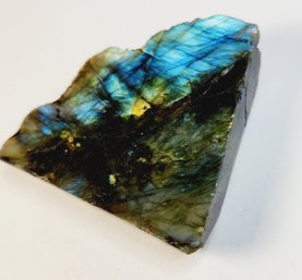 Natural Madagascar Labradorite Slab - Iridescent Free Standing  Specimen