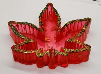 Wicked Cool, Handmade Resin Pot Leaf Ashtray