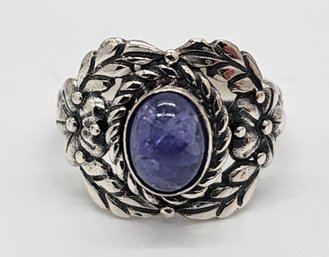 Bali, Tanzanite Ring In Sterling Silver