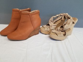 Soho Shoes And Wedge Ankle Boots Size 7