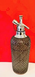 Antique Sparkletts Soda Siphon Mesh Bottle