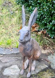 Bronze Lawn Sculpture Of Hare