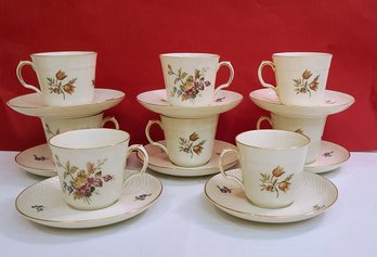 Royal Copenhagen Of Denmark Cups (13)And Saucers (18)