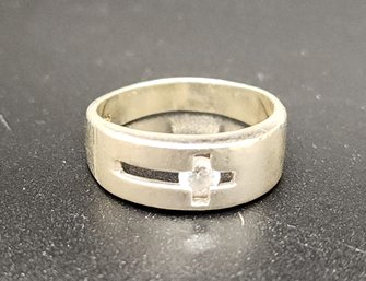 Vintage Sterling Silver Cross Ring