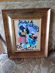 'AUNTIE KILROY'S OPEN MIKE NIGHT' FRAMED PRINT BY ARTURO