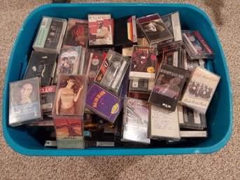 HUGE LOT OF CASSETTE TAPES GREAT ELECTIC MIX OF MUSIC